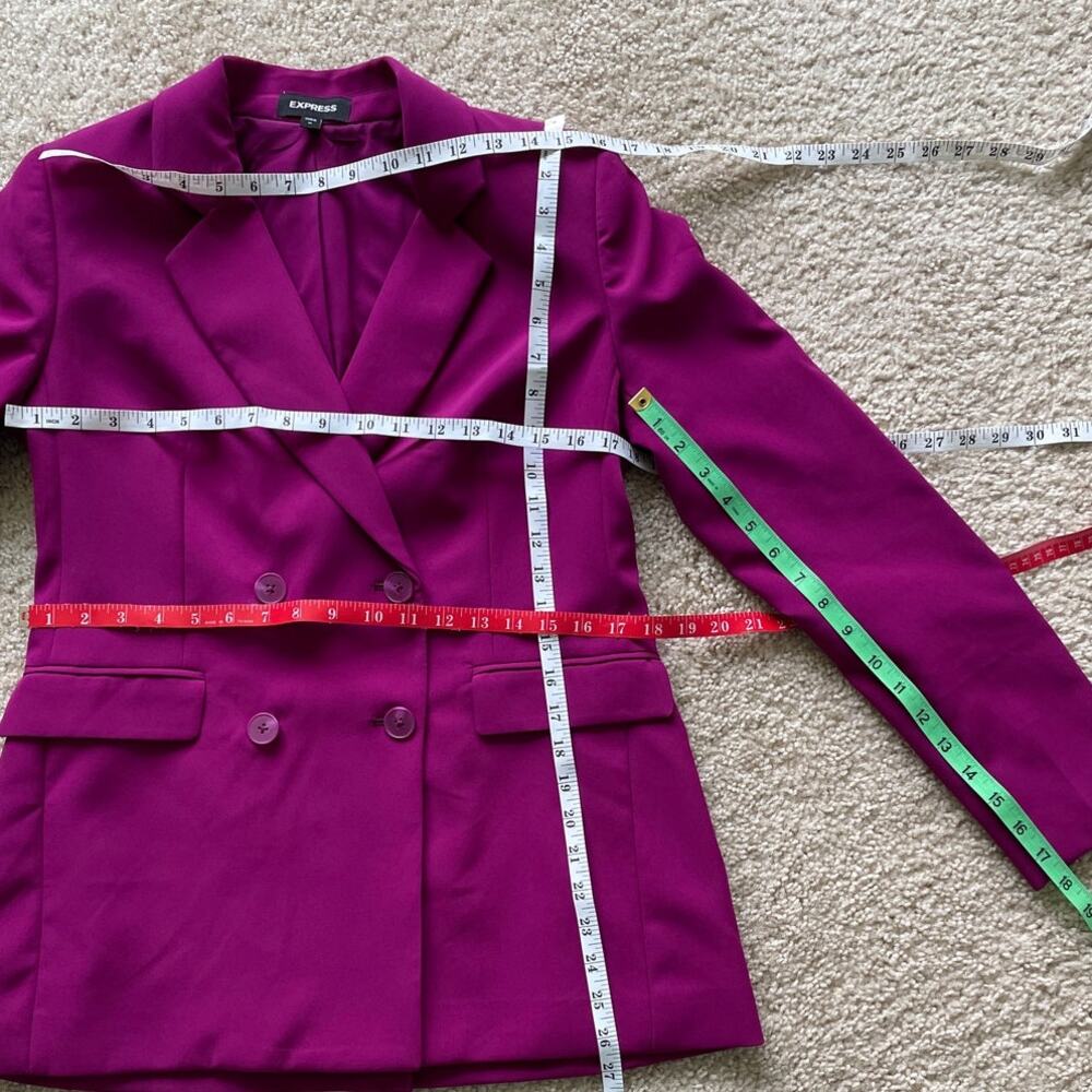 Pink Express Double Breasted Jacket Medium - image 5